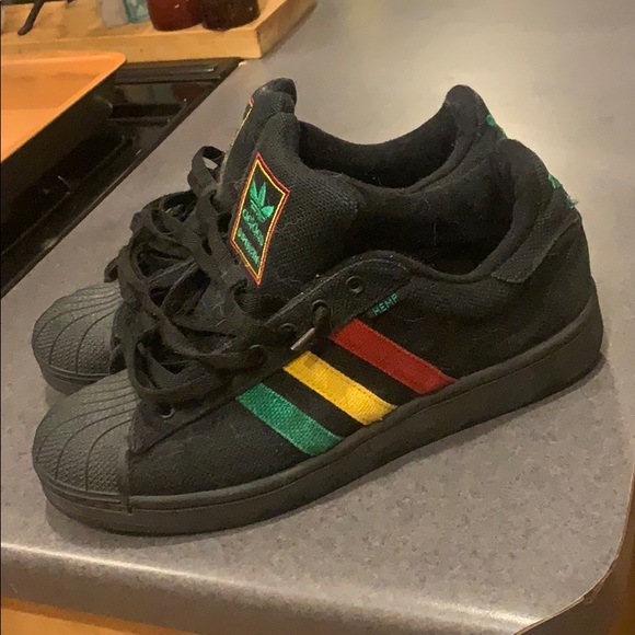 adidas superstar hemp rasta